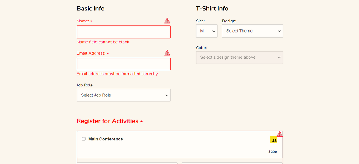 Interactive Form