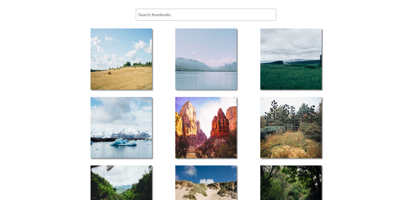 Interactive Photo Gallery