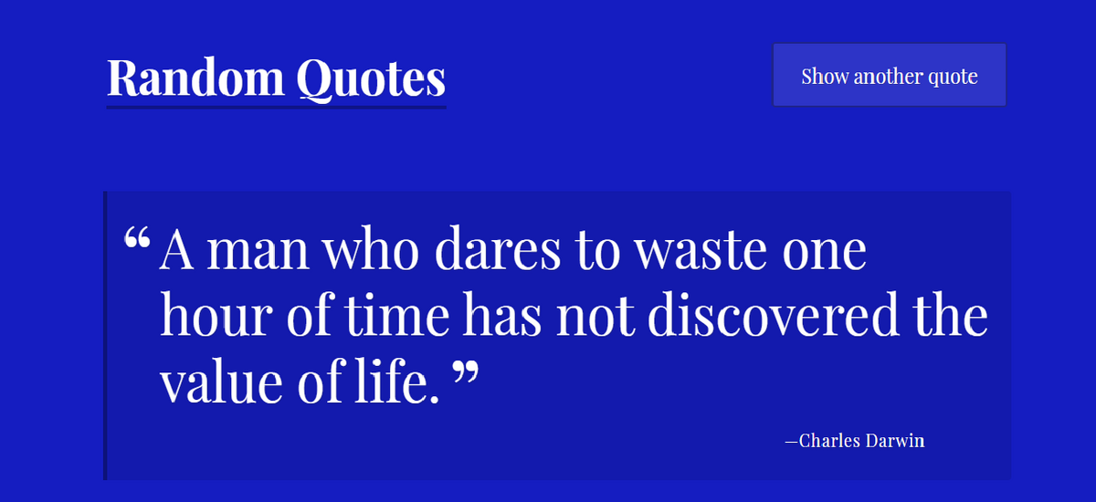 Random Quote Generator